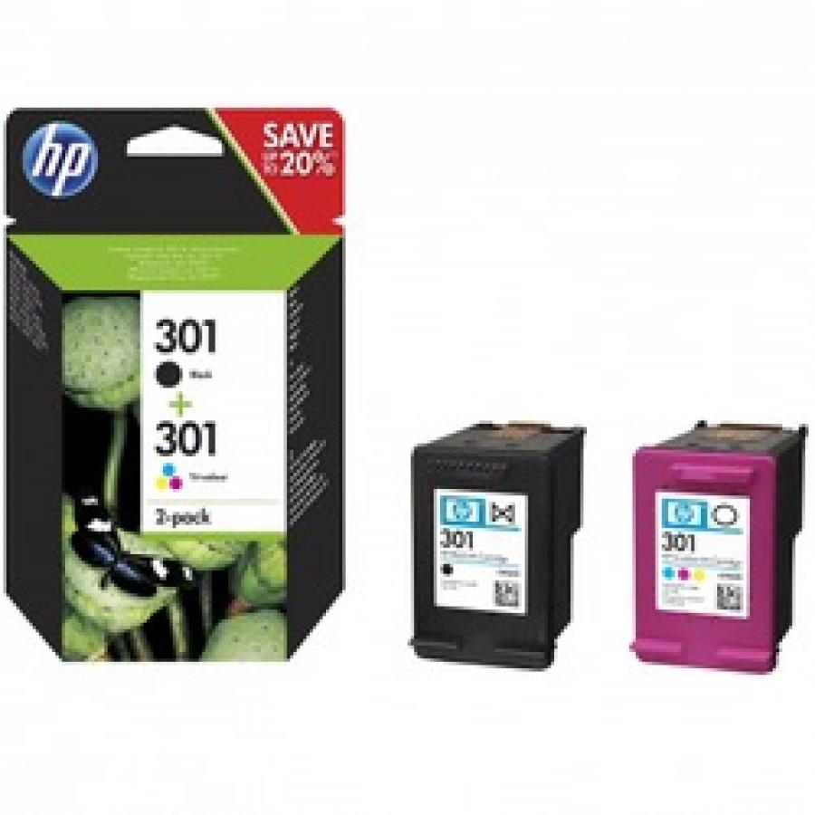 MULTIPACK 2 CARTUCHOS HP N 301 1X NEGRO 1X TRICOLOR