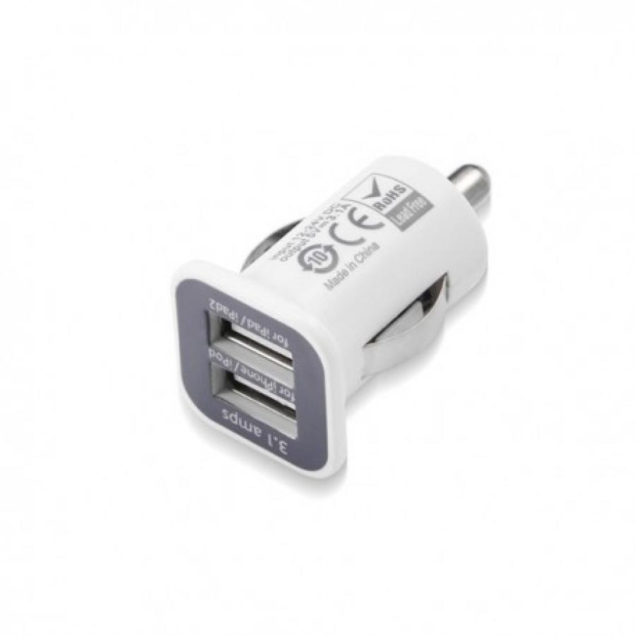 CARGADOR USB COCHE DOBLE