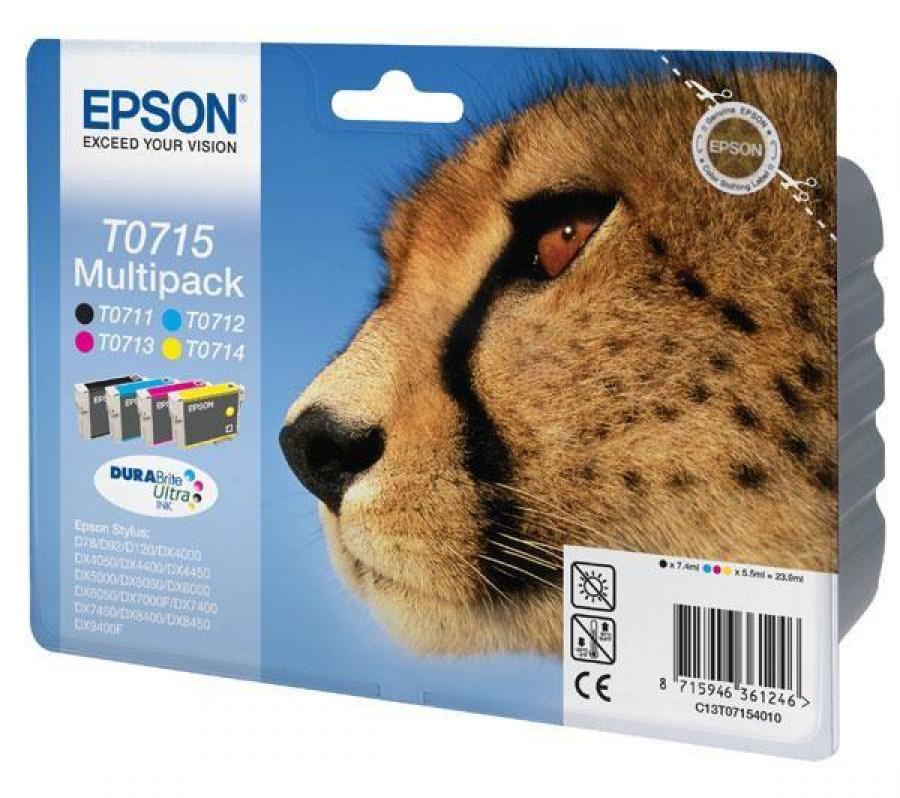 PACK CARTUCHOS EPSON T0715 24ML