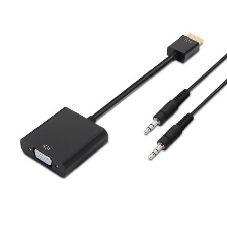 ADAPTADOR HDMI MACHO VGA HEMBRA JACK 3.5 HEMBRA