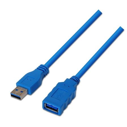 CABLE ALARGADOR USB 3.0 USB MACHO USB HEMBRA 2M AZUL