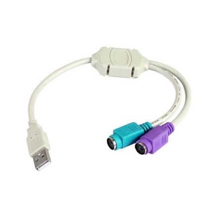 CABLE USB 2.0 USB MACHO 2X PS2 MACHO