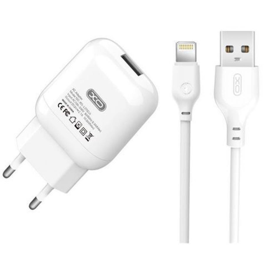 CARGADOR DE CORRIENTE XO CON CABLE LIGHTNING IPHONE