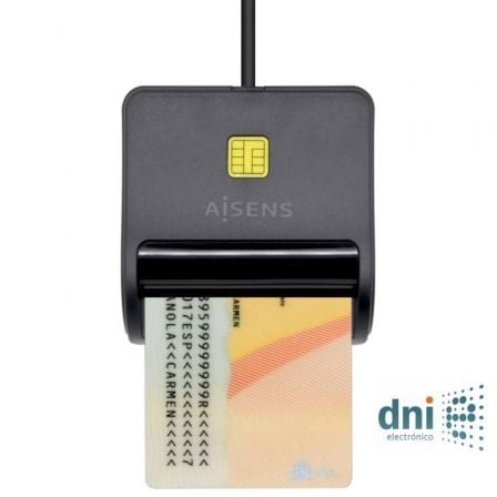 LECTOR DE DNI AISENS ASCR-SN01-BK NEGRO