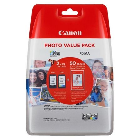 MULTIPACK CARTUCHOS TINTA CANON 1 PG-545XL + 1 CL546XL