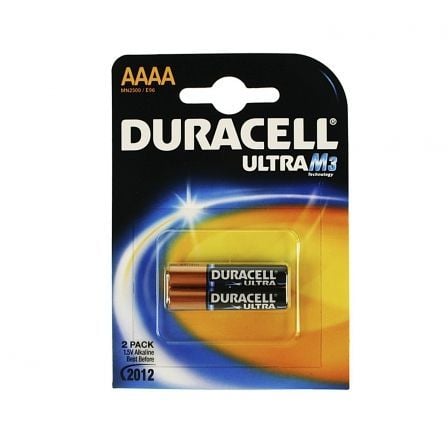 PACK DE 2 PILAS AAAA DURACELL ULTRA MX2500 1.5V ALCALINAS