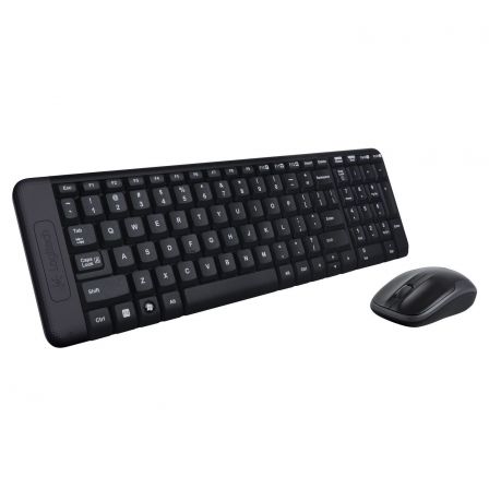 TECLADO / RATÓN INALÁMBRICO LOGITECH MK220 2.4GHZ ALCANCE 10M USB NEGRO