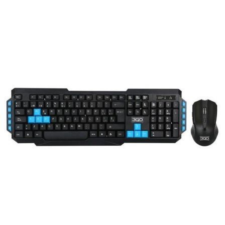 TECLADO Y RATON INALAMBRICOS 3GO COMBODRILEW 2